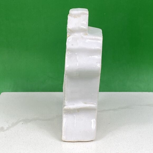 Vintage H Kato 3.5" Mantel Clock Ceramic Porcelain Figurine Made In Japan - Picture 2 of 7